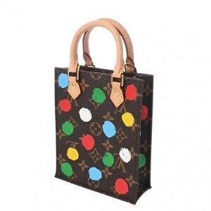Louis Vuitton Kusama Yayoi handbag Plat collaboration Sac brown Monogram